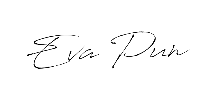 if you are searching for the best signature style for your name Eva Pun. so please give up your signature search. here we have designed multiple signature styles  using Antro_Vectra. Eva Pun signature style 6 images and pictures png