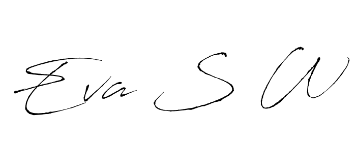 How to Draw Eva S W signature style? Antro_Vectra is a latest design signature styles for name Eva S W. Eva S W signature style 6 images and pictures png