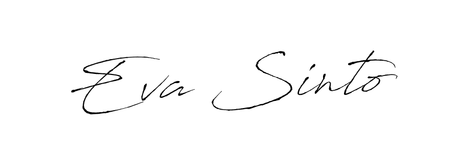 Eva Sinto stylish signature style. Best Handwritten Sign (Antro_Vectra) for my name. Handwritten Signature Collection Ideas for my name Eva Sinto. Eva Sinto signature style 6 images and pictures png