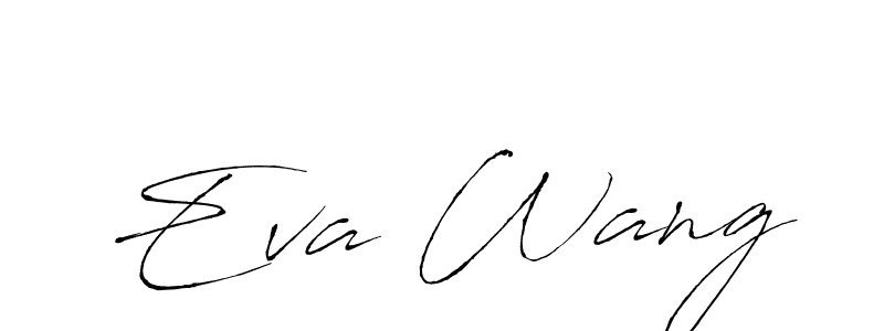 How to make Eva Wang name signature. Use Antro_Vectra style for creating short signs online. This is the latest handwritten sign. Eva Wang signature style 6 images and pictures png