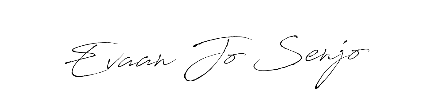 This is the best signature style for the Evaan Jo Senjo name. Also you like these signature font (Antro_Vectra). Mix name signature. Evaan Jo Senjo signature style 6 images and pictures png