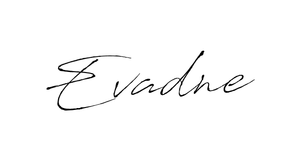 Create a beautiful signature design for name Evadne. With this signature (Antro_Vectra) fonts, you can make a handwritten signature for free. Evadne signature style 6 images and pictures png