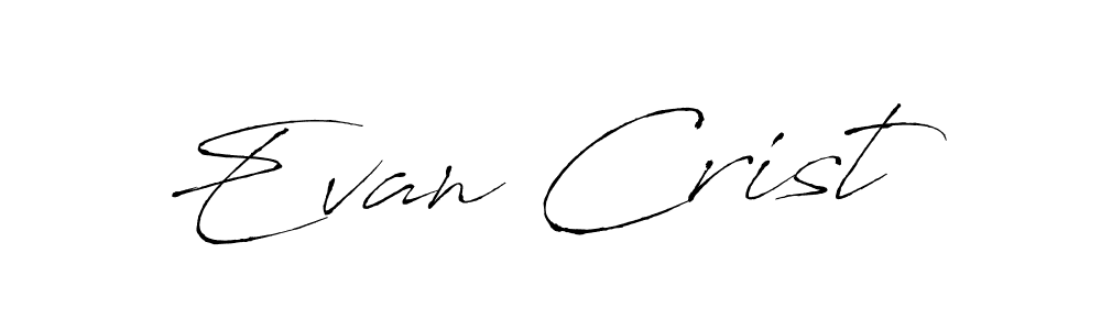 Evan Crist stylish signature style. Best Handwritten Sign (Antro_Vectra) for my name. Handwritten Signature Collection Ideas for my name Evan Crist. Evan Crist signature style 6 images and pictures png