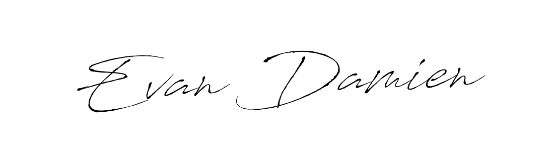 Create a beautiful signature design for name Evan Damien. With this signature (Antro_Vectra) fonts, you can make a handwritten signature for free. Evan Damien signature style 6 images and pictures png