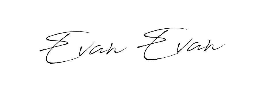 How to make Evan Evan name signature. Use Antro_Vectra style for creating short signs online. This is the latest handwritten sign. Evan Evan signature style 6 images and pictures png