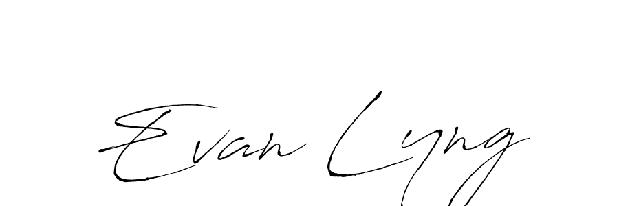 Design your own signature with our free online signature maker. With this signature software, you can create a handwritten (Antro_Vectra) signature for name Evan Lyng. Evan Lyng signature style 6 images and pictures png