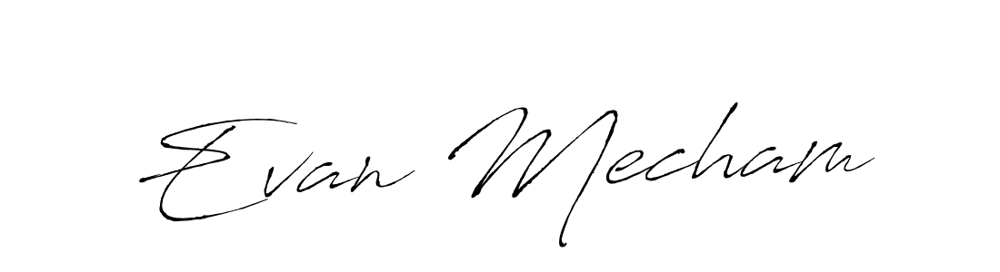 How to make Evan Mecham name signature. Use Antro_Vectra style for creating short signs online. This is the latest handwritten sign. Evan Mecham signature style 6 images and pictures png