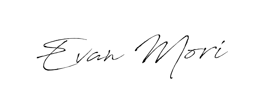 The best way (Antro_Vectra) to make a short signature is to pick only two or three words in your name. The name Evan Mori include a total of six letters. For converting this name. Evan Mori signature style 6 images and pictures png