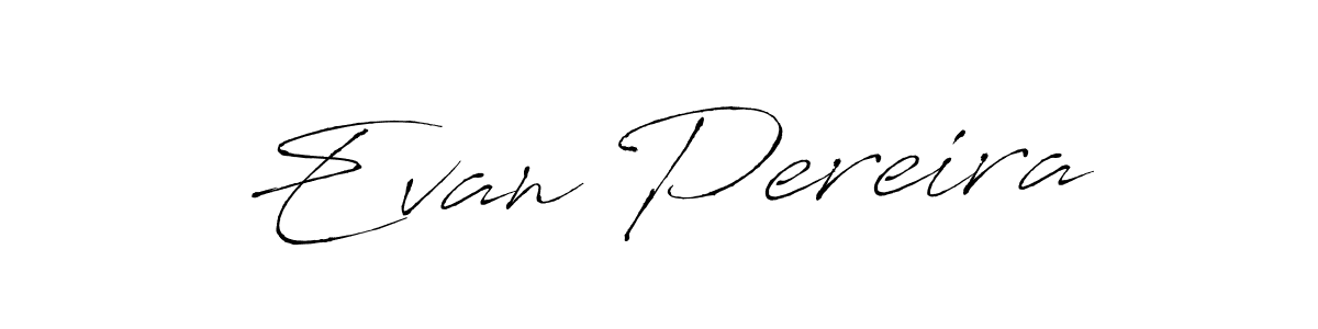 Make a beautiful signature design for name Evan Pereira. With this signature (Antro_Vectra) style, you can create a handwritten signature for free. Evan Pereira signature style 6 images and pictures png