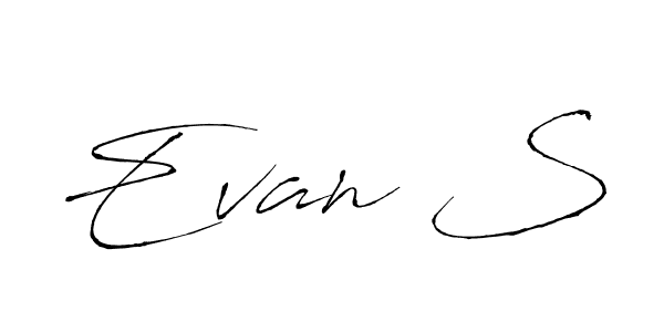 You should practise on your own different ways (Antro_Vectra) to write your name (Evan S) in signature. don't let someone else do it for you. Evan S signature style 6 images and pictures png