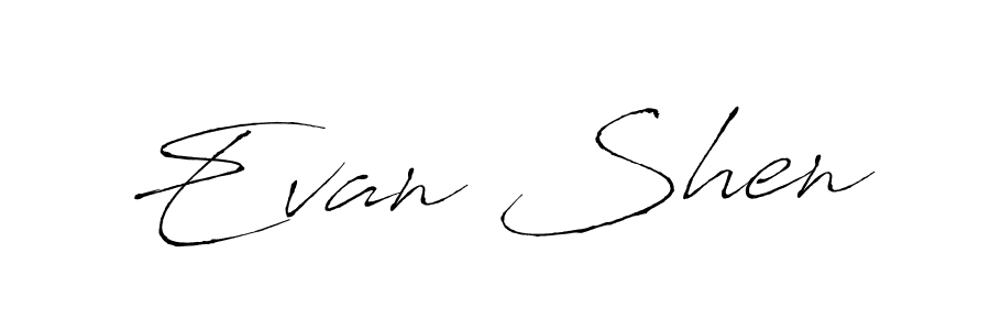 Also we have Evan Shen name is the best signature style. Create professional handwritten signature collection using Antro_Vectra autograph style. Evan Shen signature style 6 images and pictures png