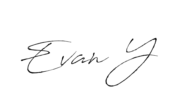 It looks lik you need a new signature style for name Evan Y. Design unique handwritten (Antro_Vectra) signature with our free signature maker in just a few clicks. Evan Y signature style 6 images and pictures png