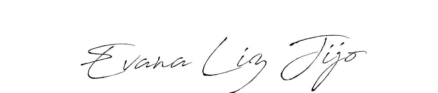 You should practise on your own different ways (Antro_Vectra) to write your name (Evana Liz Jijo) in signature. don't let someone else do it for you. Evana Liz Jijo signature style 6 images and pictures png
