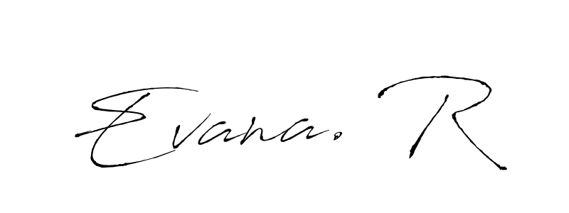 Also You can easily find your signature by using the search form. We will create Evana. R name handwritten signature images for you free of cost using Antro_Vectra sign style. Evana. R signature style 6 images and pictures png