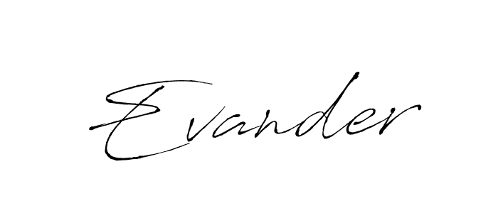 Similarly Antro_Vectra is the best handwritten signature design. Signature creator online .You can use it as an online autograph creator for name Evander. Evander signature style 6 images and pictures png