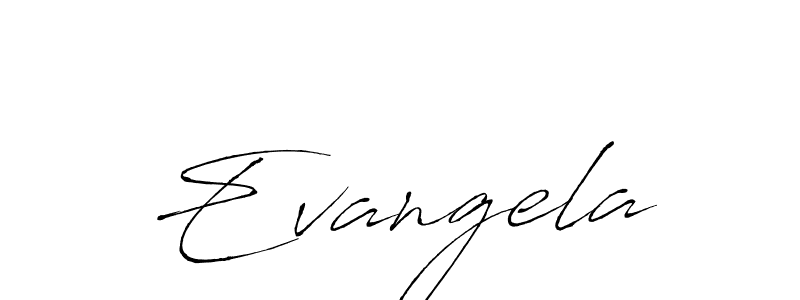 The best way (Antro_Vectra) to make a short signature is to pick only two or three words in your name. The name Evangela include a total of six letters. For converting this name. Evangela signature style 6 images and pictures png