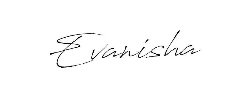How to make Evanisha signature? Antro_Vectra is a professional autograph style. Create handwritten signature for Evanisha name. Evanisha signature style 6 images and pictures png