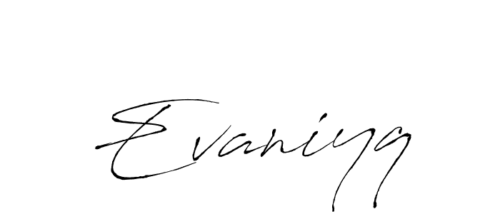 How to Draw Evaniyq signature style? Antro_Vectra is a latest design signature styles for name Evaniyq. Evaniyq signature style 6 images and pictures png