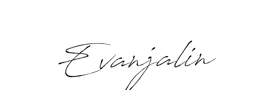 Use a signature maker to create a handwritten signature online. With this signature software, you can design (Antro_Vectra) your own signature for name Evanjalin. Evanjalin signature style 6 images and pictures png