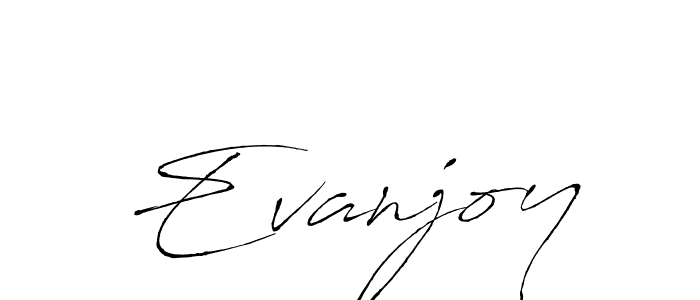 How to make Evanjoy name signature. Use Antro_Vectra style for creating short signs online. This is the latest handwritten sign. Evanjoy signature style 6 images and pictures png