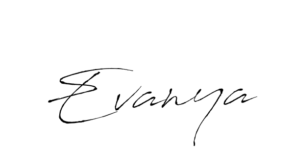 Create a beautiful signature design for name Evanya. With this signature (Antro_Vectra) fonts, you can make a handwritten signature for free. Evanya signature style 6 images and pictures png