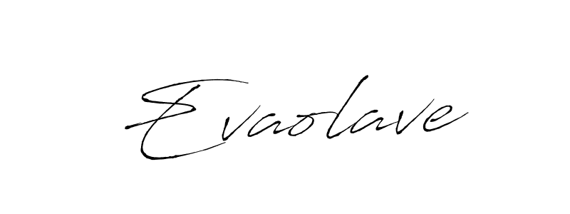 Evaolave stylish signature style. Best Handwritten Sign (Antro_Vectra) for my name. Handwritten Signature Collection Ideas for my name Evaolave. Evaolave signature style 6 images and pictures png