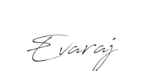 Use a signature maker to create a handwritten signature online. With this signature software, you can design (Antro_Vectra) your own signature for name Evaraj. Evaraj signature style 6 images and pictures png