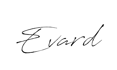 Design your own signature with our free online signature maker. With this signature software, you can create a handwritten (Antro_Vectra) signature for name Evard. Evard signature style 6 images and pictures png