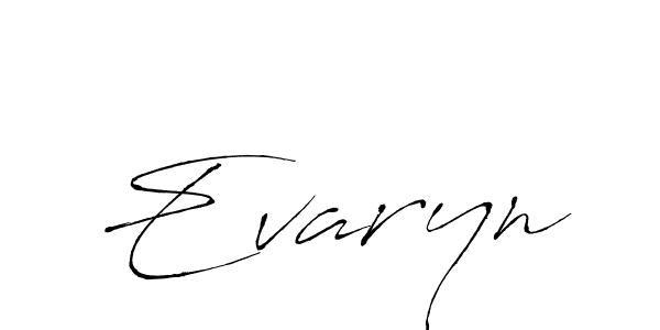 Also we have Evaryn name is the best signature style. Create professional handwritten signature collection using Antro_Vectra autograph style. Evaryn signature style 6 images and pictures png