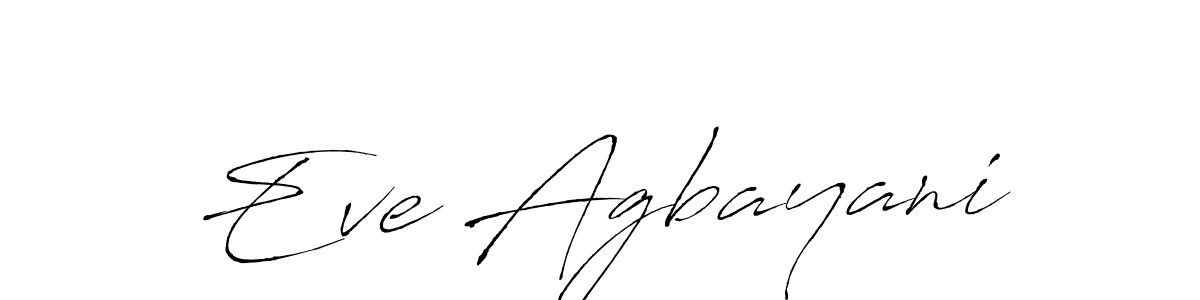 Eve Agbayani stylish signature style. Best Handwritten Sign (Antro_Vectra) for my name. Handwritten Signature Collection Ideas for my name Eve Agbayani. Eve Agbayani signature style 6 images and pictures png