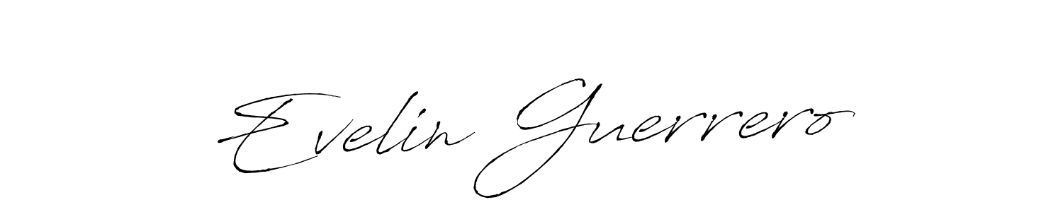 Antro_Vectra is a professional signature style that is perfect for those who want to add a touch of class to their signature. It is also a great choice for those who want to make their signature more unique. Get Evelin Guerrero name to fancy signature for free. Evelin Guerrero signature style 6 images and pictures png