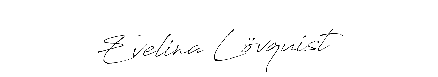 Create a beautiful signature design for name Evelina Lövquist. With this signature (Antro_Vectra) fonts, you can make a handwritten signature for free. Evelina Lövquist signature style 6 images and pictures png