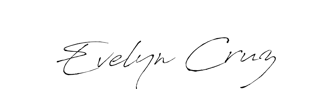 How to make Evelyn Cruz signature? Antro_Vectra is a professional autograph style. Create handwritten signature for Evelyn Cruz name. Evelyn Cruz signature style 6 images and pictures png