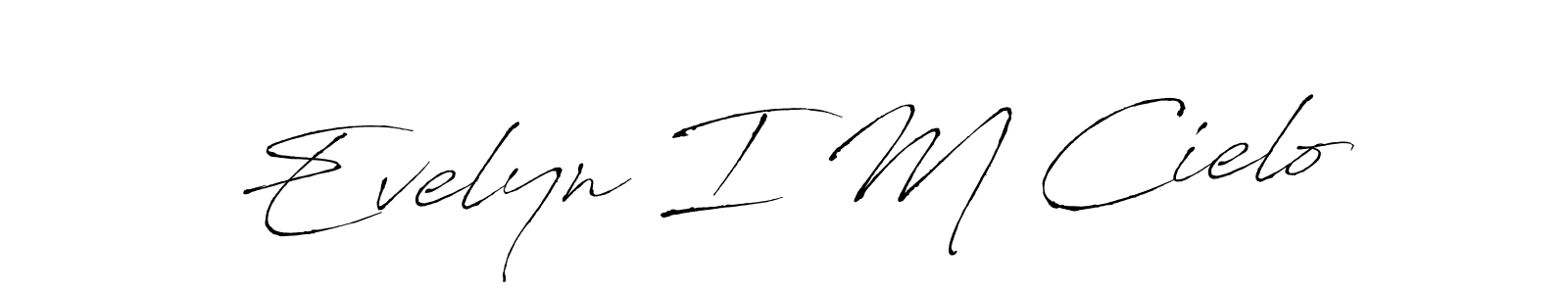 Once you've used our free online signature maker to create your best signature Antro_Vectra style, it's time to enjoy all of the benefits that Evelyn I M Cielo name signing documents. Evelyn I M Cielo signature style 6 images and pictures png