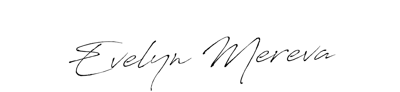 How to make Evelyn Mereva name signature. Use Antro_Vectra style for creating short signs online. This is the latest handwritten sign. Evelyn Mereva signature style 6 images and pictures png