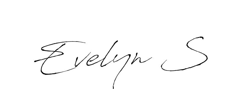 Use a signature maker to create a handwritten signature online. With this signature software, you can design (Antro_Vectra) your own signature for name Evelyn S. Evelyn S signature style 6 images and pictures png