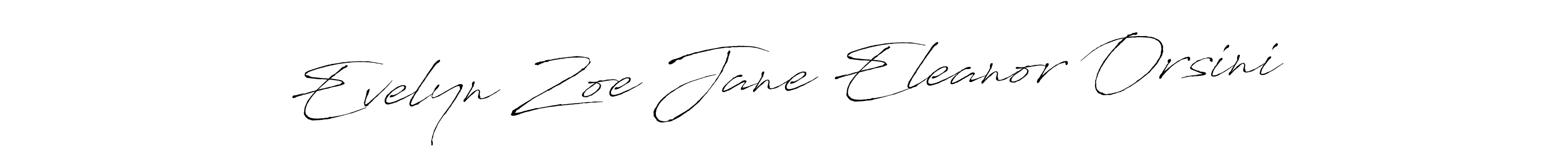 Design your own signature with our free online signature maker. With this signature software, you can create a handwritten (Antro_Vectra) signature for name Evelyn Zoe Jane Eleanor Orsini. Evelyn Zoe Jane Eleanor Orsini signature style 6 images and pictures png