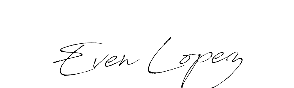 You should practise on your own different ways (Antro_Vectra) to write your name (Even Lopez) in signature. don't let someone else do it for you. Even Lopez signature style 6 images and pictures png
