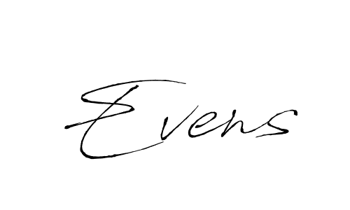 Create a beautiful signature design for name Evens. With this signature (Antro_Vectra) fonts, you can make a handwritten signature for free. Evens signature style 6 images and pictures png