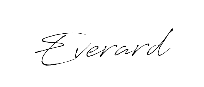 Use a signature maker to create a handwritten signature online. With this signature software, you can design (Antro_Vectra) your own signature for name Everard. Everard signature style 6 images and pictures png