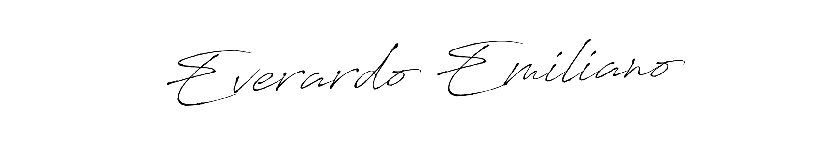 Design your own signature with our free online signature maker. With this signature software, you can create a handwritten (Antro_Vectra) signature for name Everardo Emiliano. Everardo Emiliano signature style 6 images and pictures png