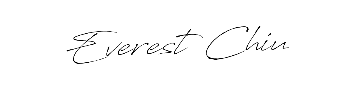 Make a beautiful signature design for name Everest Chiu. With this signature (Antro_Vectra) style, you can create a handwritten signature for free. Everest Chiu signature style 6 images and pictures png