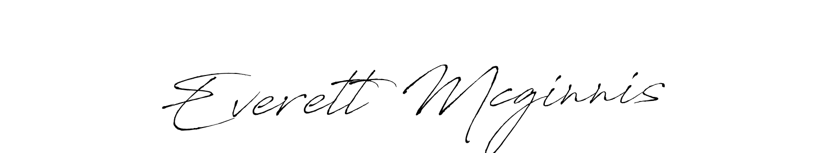 Everett Mcginnis stylish signature style. Best Handwritten Sign (Antro_Vectra) for my name. Handwritten Signature Collection Ideas for my name Everett Mcginnis. Everett Mcginnis signature style 6 images and pictures png