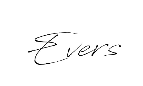 Evers stylish signature style. Best Handwritten Sign (Antro_Vectra) for my name. Handwritten Signature Collection Ideas for my name Evers. Evers signature style 6 images and pictures png