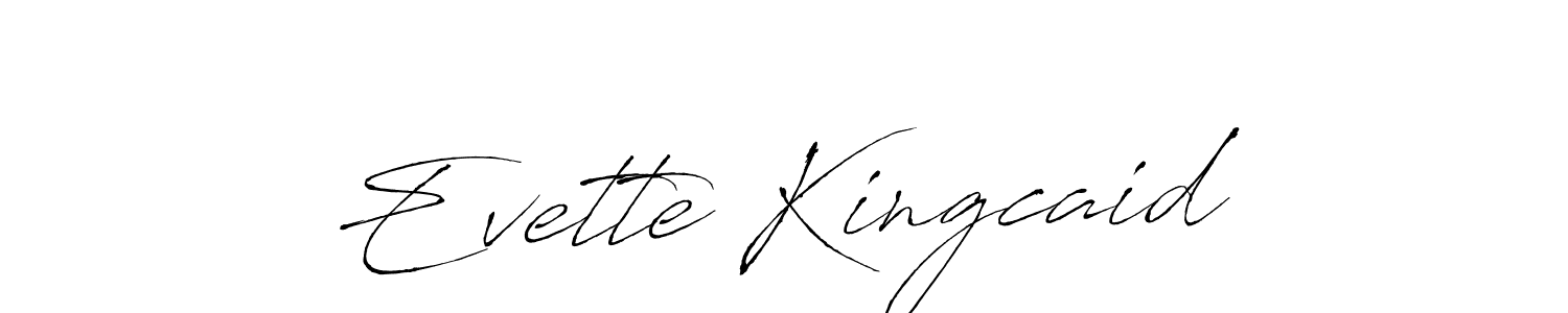 Make a beautiful signature design for name Evette Kingcaid. Use this online signature maker to create a handwritten signature for free. Evette Kingcaid signature style 6 images and pictures png