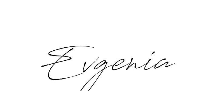 Make a beautiful signature design for name Evgenia. With this signature (Antro_Vectra) style, you can create a handwritten signature for free. Evgenia signature style 6 images and pictures png