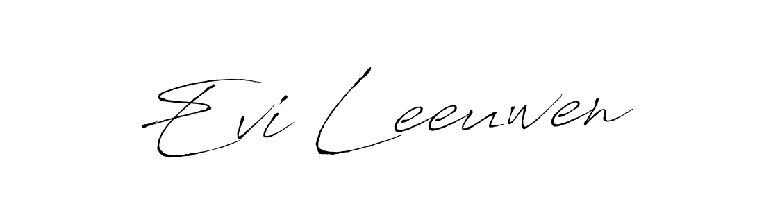 You should practise on your own different ways (Antro_Vectra) to write your name (Evi Leeuwen) in signature. don't let someone else do it for you. Evi Leeuwen signature style 6 images and pictures png