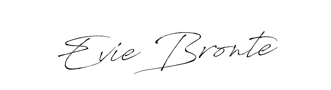 Make a beautiful signature design for name Evie Bronte. With this signature (Antro_Vectra) style, you can create a handwritten signature for free. Evie Bronte signature style 6 images and pictures png