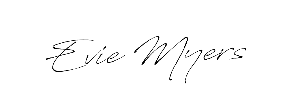 Evie Myers stylish signature style. Best Handwritten Sign (Antro_Vectra) for my name. Handwritten Signature Collection Ideas for my name Evie Myers. Evie Myers signature style 6 images and pictures png