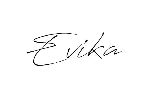 Make a beautiful signature design for name Evika. With this signature (Antro_Vectra) style, you can create a handwritten signature for free. Evika signature style 6 images and pictures png